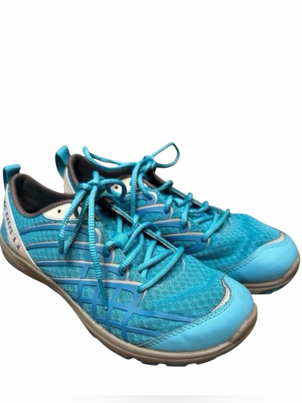 Merrell Barefoot Aqua Teal Minimalist Lightweight Athletic Running Shoes Womens